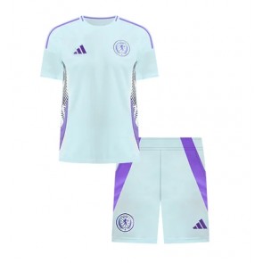 Escocia Segunda Equipación Niños Eurocopa 2024 Manga Corta (+ Pantalones cortos)